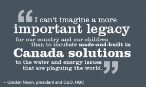 land, in our cities and in our waterways affects Canada's watersheds ...