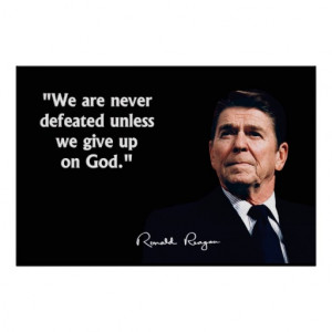 Ronald Reagan On God Print