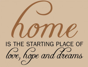 Catalog > Home Love Hope, Home Wall Art Decal Opt. 1