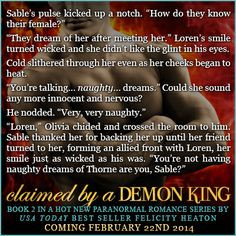 for your daily quote from CLAIMED BY A DEMON KING, the second book ...