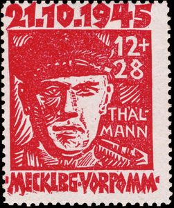 Stamp catalog Stamp Ernst Thalmann