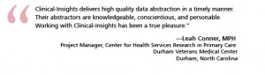 Clinical-Insights delivers high quality data abstraction in a timely ...