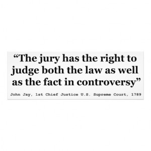 Trial Juries Quote by Justice John Jay 1789 Photograph