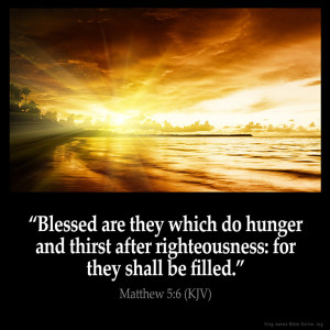 Matthew 5:6 Inspirational Image