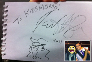 Jarrett J. Krosocka's autograph for Kidsmoom