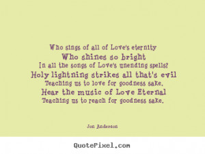 Jon Anderson Love Quote Art