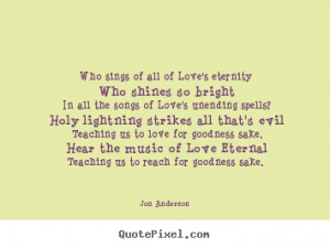 Jon Anderson Love Quote Art