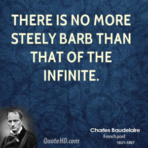 There is no more steely barb than that of the Infinite.