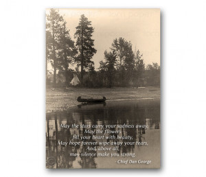 SYMPATHY CARD - Native American Inspirational Quote - Edward Curtis ...