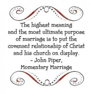 John Piper on marriage