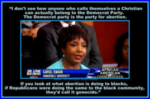 Carol Swain quote...And why nobody's listening, could it be because ...