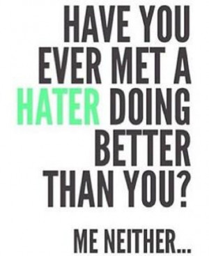 haters quotes
