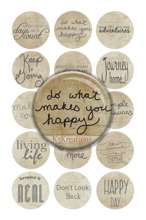 Bottle Cap Inspirational Sayings 1 Inch - Digital Collage Sheet ...