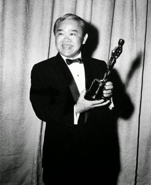 With his Academy Award for The Rose Tattoo , 1955.