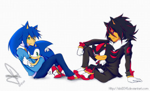 Sonic and Shadow gijinka by idolnya
