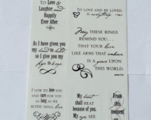 New - Large Scrapbooking Wedding Word Stickers By Cloud9 Design Simple ...