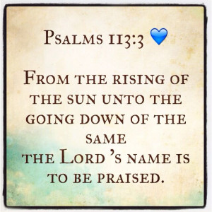 KJV Psalm 113:3