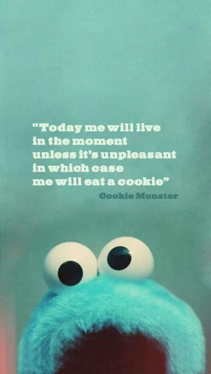 Well put cookie monster!