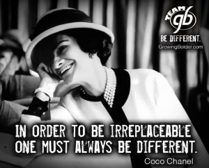 ... to be irreplaceable, one must always be different. #quotes #motivation