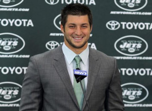 In his introductory news conference, Tim Tebow told the press he 