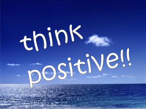 think positive in text words