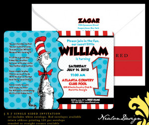 Cat in the Hat FIRST Birthday