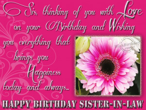 wishing happy birthday to sweet sister in law