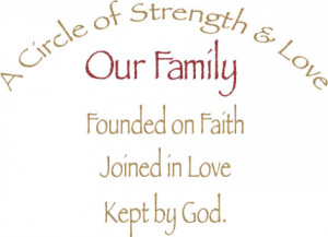 quotes about family love and strength Quote About Family Strength