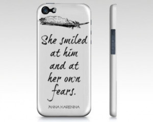 Anna Karenina Quote Premium Phone C ase - White - iPhone Case 4/4S/5 ...