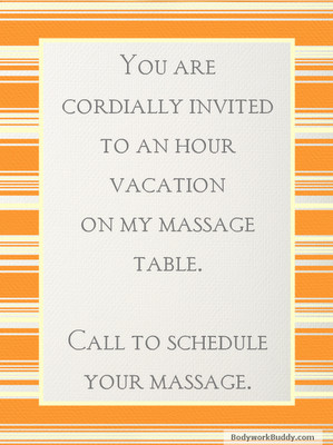 ... massage is better than taking a vacation. (And then schedule your