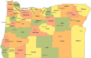 Oregon State Map