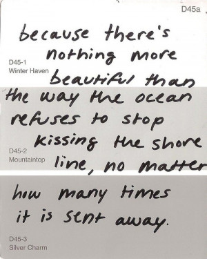 love quote kiss beach shore paint sample