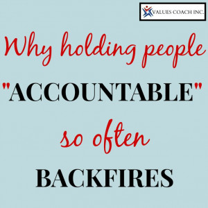 Why holding people accountable so often backfires