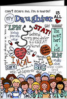 happy nurses day word cloud - for my daughter card - Product #921249