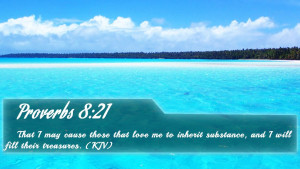 Proverbs 8:21 - Bible Verse Quote by bible-quote
