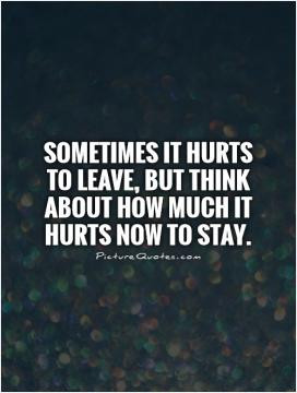 If it still hurts, you still care.