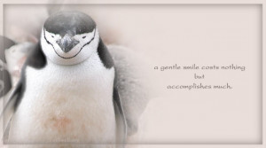 gentle smile costs nothing picture quote
