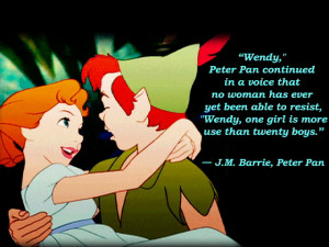 cute disney love peter pan quote pretty quote quotes