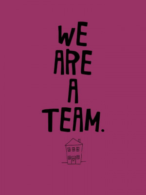 We are a Team poster- FREE download Download all 5.