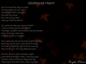 Shattered Heart Quotes Shattered heart by powhel