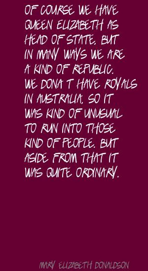 Mary Elizabeth Donaldson's Quotes