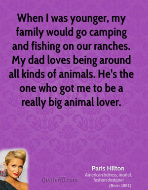 When I was younger, my family would go camping and fishing on our ...