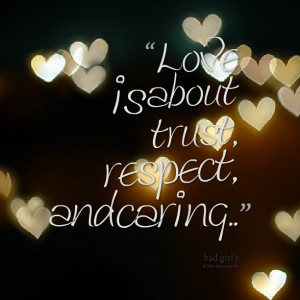 true love trust respect quote