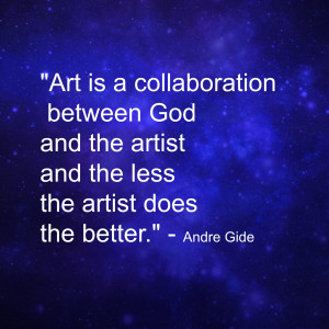 Art Quote by Andrew Gide, designed by Jill Saur Fine Art
