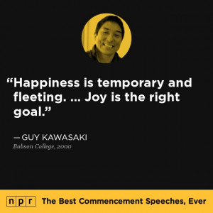 Guy Kawasaki, 2000. From NPR's The Best Commencement Speeches, Ever.