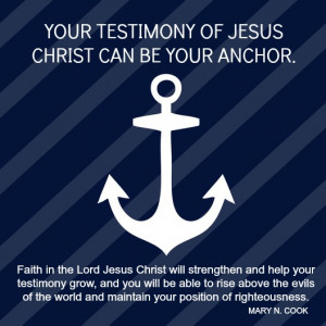 Anchor Quotes About Family Faith in jesus christ quote