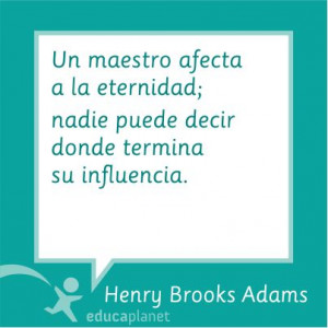 preparado material para redes Frases educación - Quotes Henry Adams ...