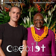 Archbishop Tutu with Timber Hawkeye, author of Buddhist Boot Camp More