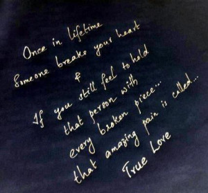 Someone break your heart