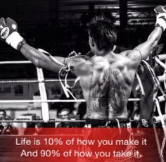 ... life throws you and make the best out of any situation. #muay thai